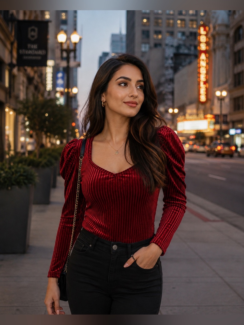 Wine Red Blouse - Picture 8 of 15